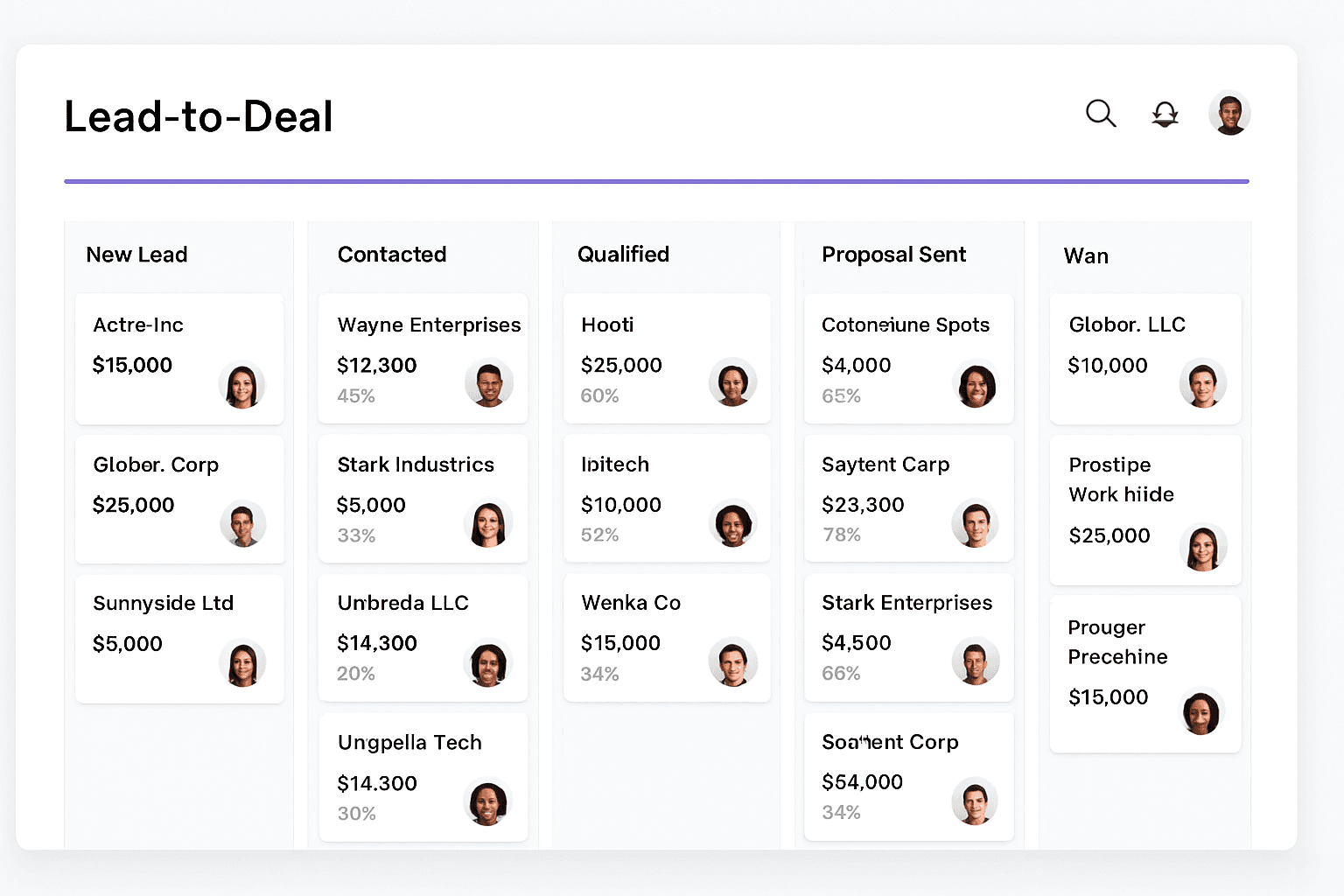 Lead-to-Deal Pipeline — Custom CRM Feature by iOLab Digital