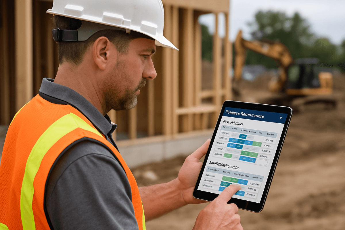 Custom Software for Contractors & Construction — Dashboard Interface by iOLab Digital