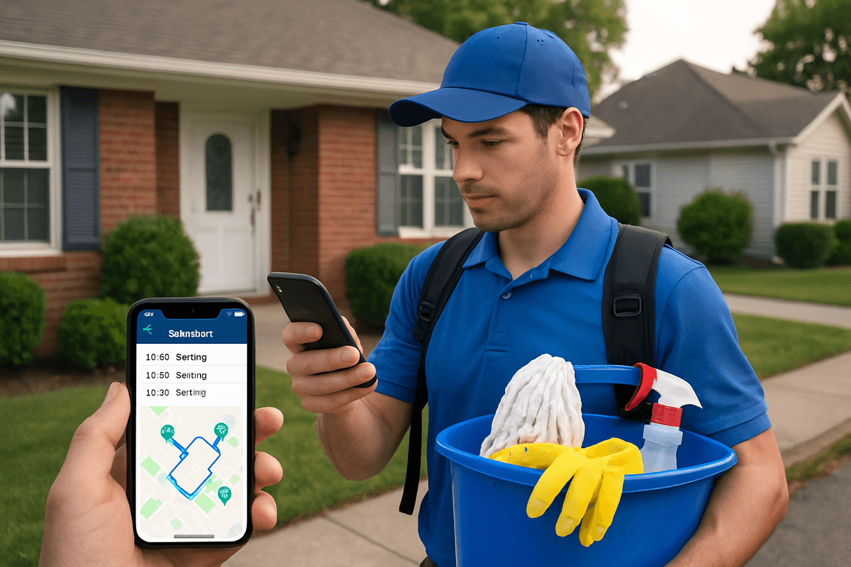 Custom Software for Home Services — Dashboard Interface by iOLab Digital