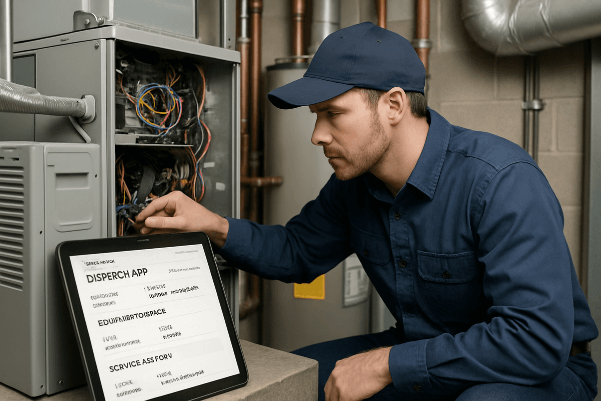 Custom Software for HVAC & Plumbing — Dashboard Interface by iOLab Digital