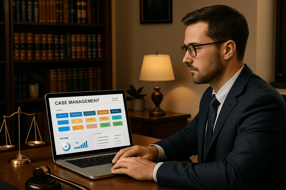 Custom Software for Law Firms — Dashboard Interface by iOLab Digital
