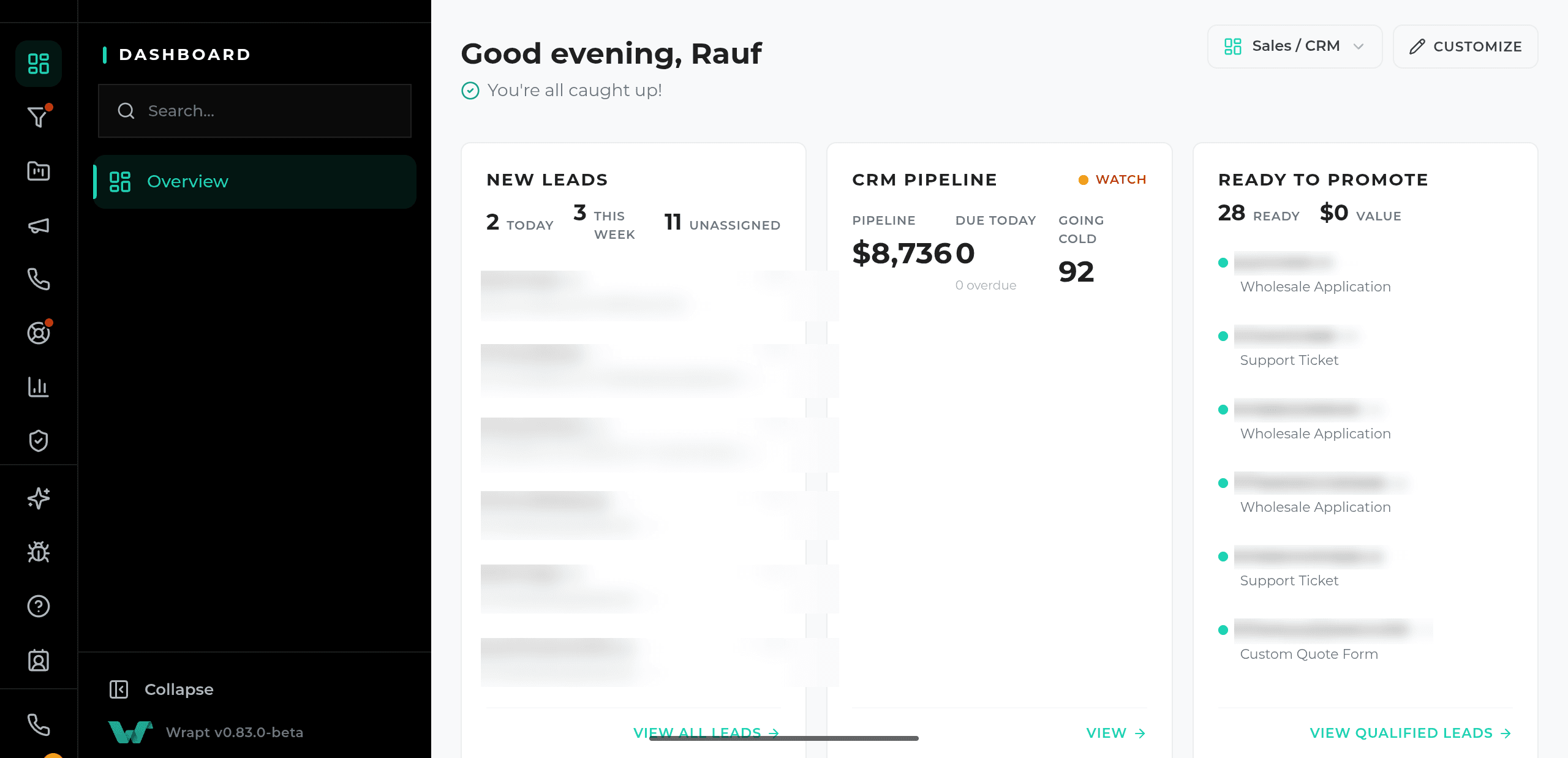 WRAPT by Hammont Wholesale Operations Platform — built by iOLab Digital