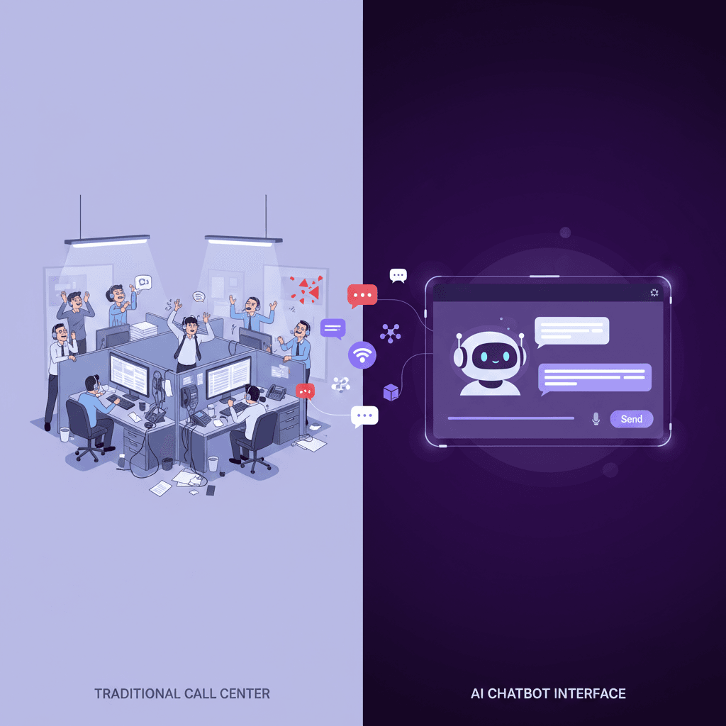Why AI Customer Service Chatbots Are Replacing Call Centers — Blog article by iOLab Digital