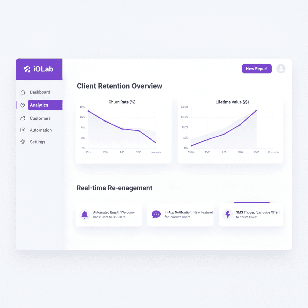 AI-Powered Client Retention for Small Business 2026 — Blog article by iOLab Digital