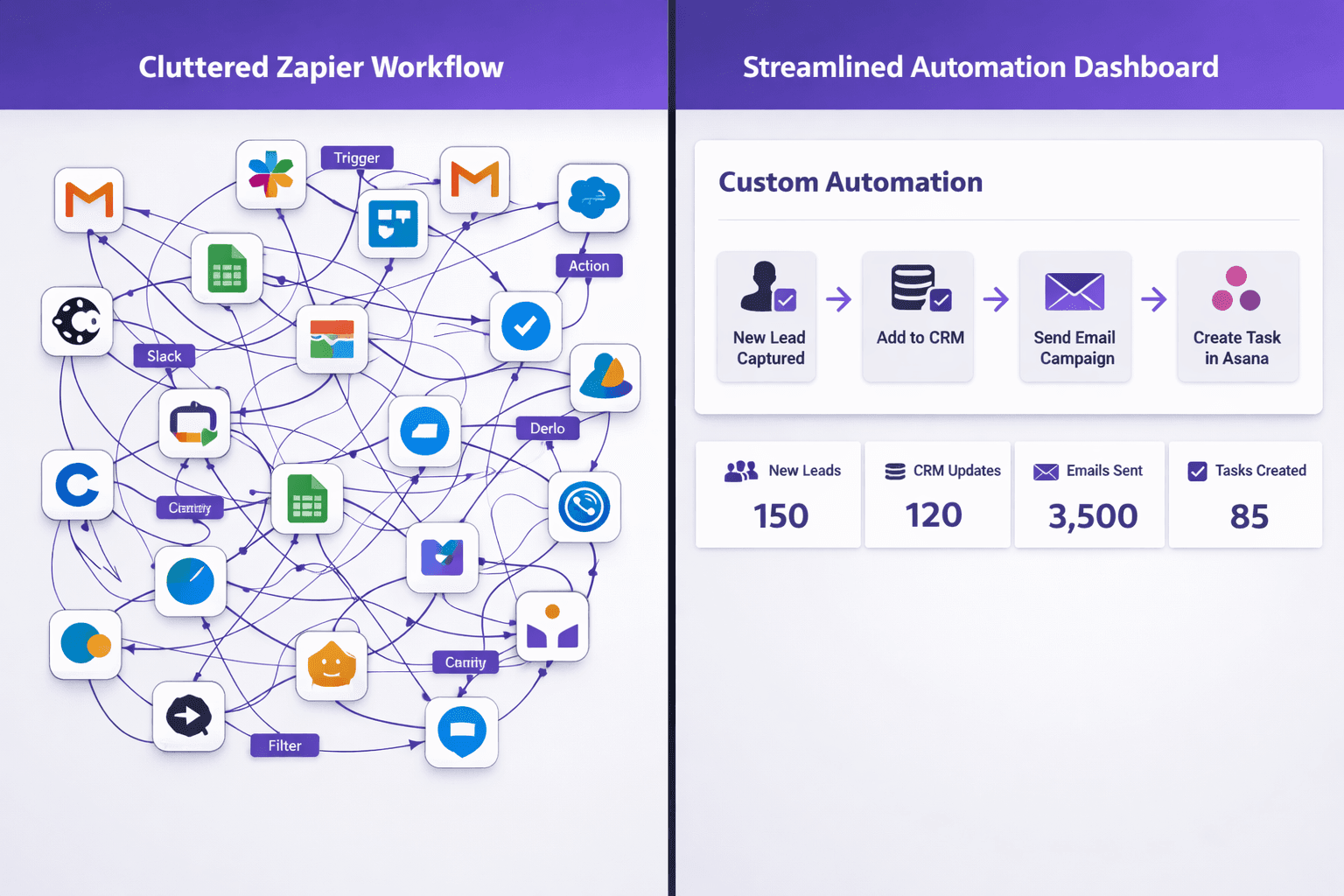 Why Small Businesses Are Ditching Zapier for Custom Automation — Blog article by iOLab Digital