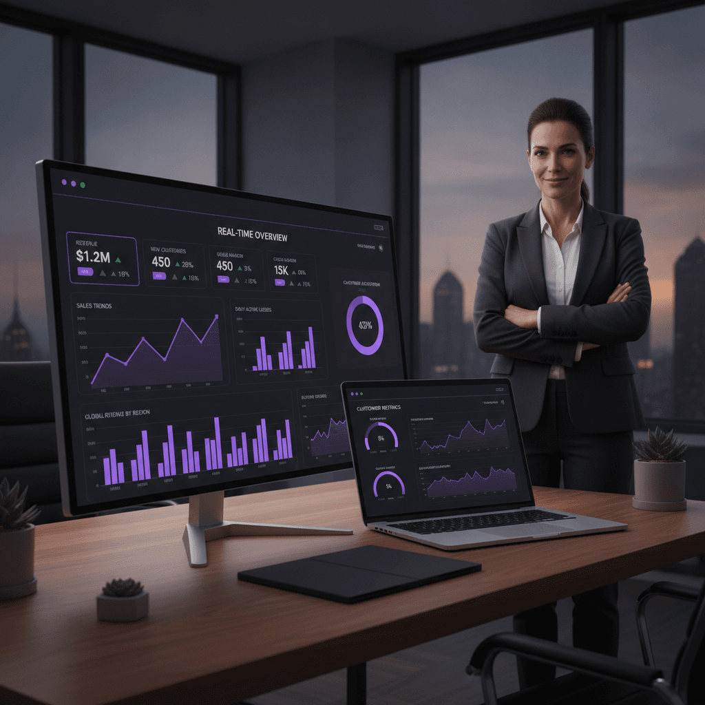 Custom Data Dashboards for Small Business 2026 — Blog article by iOLab Digital