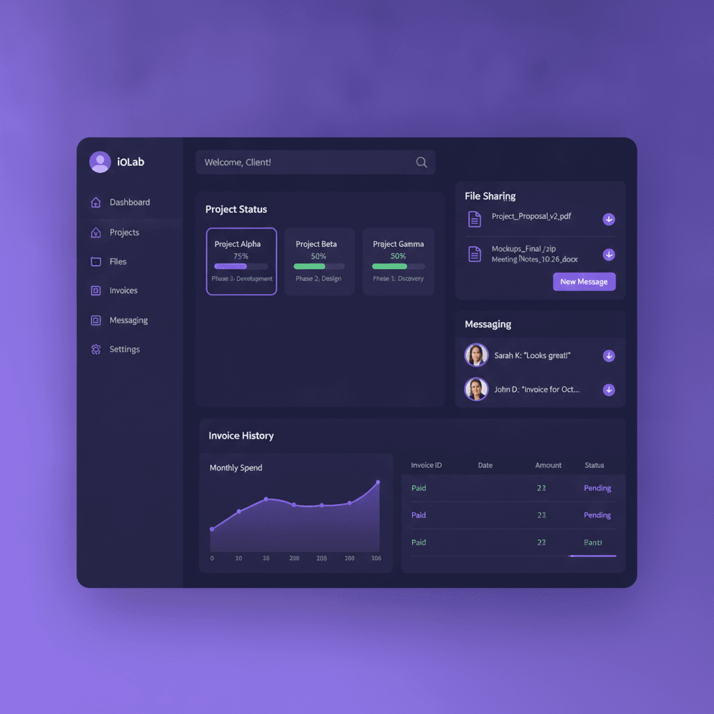 How to Build a Client Portal for Small Business — Blog article by iOLab Digital