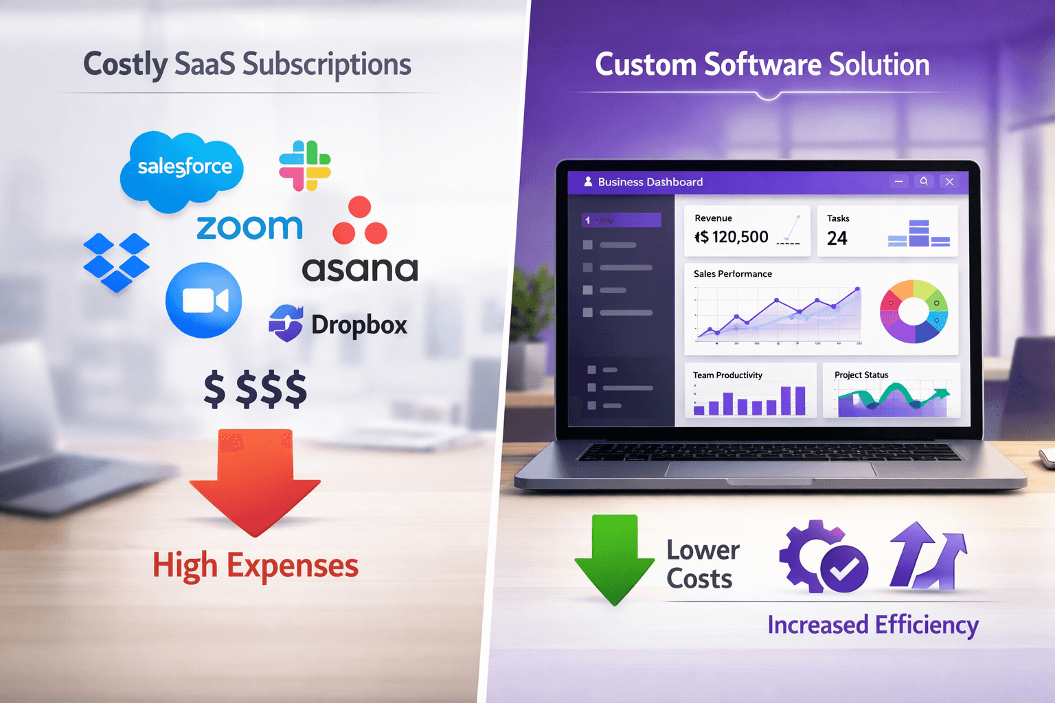 Why Small Businesses Are Ditching SaaS for Custom Software — Blog article by iOLab Digital