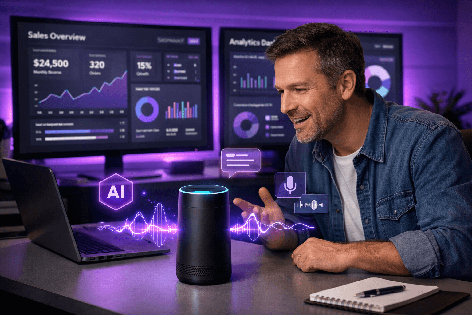 Voice AI Assistants: Transforming Small Business Operations — Blog article by iOLab Digital