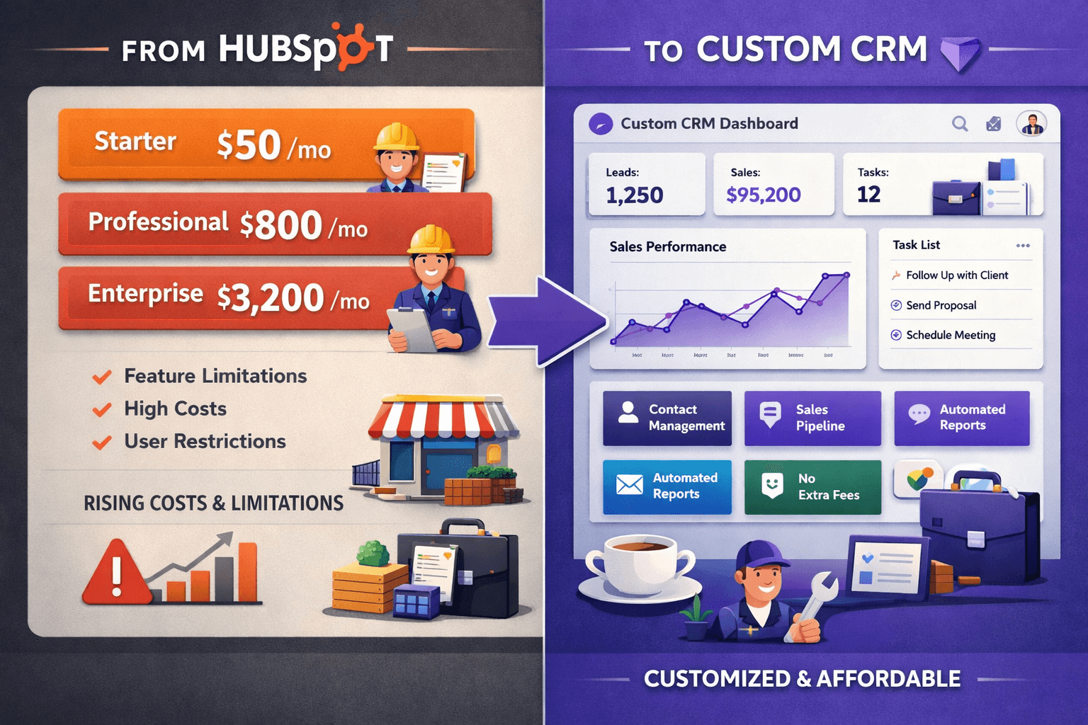 Why Small Businesses Are Ditching HubSpot in 2026 — Blog article by iOLab Digital